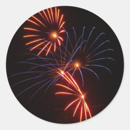 Blume Runder Aufkleber