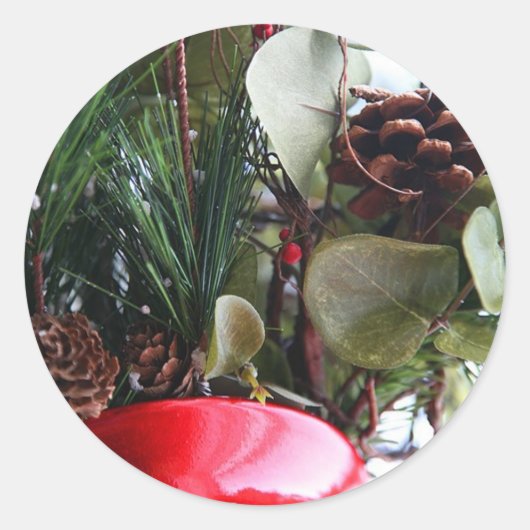 Blume Runder Aufkleber (Vorderseite)