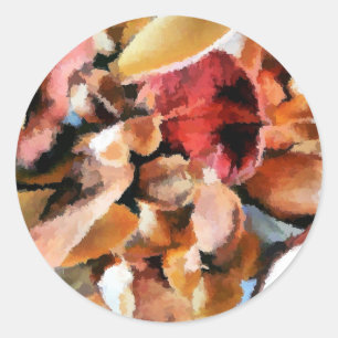 BLUME RUNDER AUFKLEBER