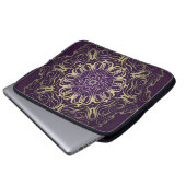 Blume runder Muster. Abbildung. Valentine, B Laptopschutzhülle (Vorne Knopf)