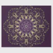 Blume runder Muster. Illustration. Valentine, B Geschenkpapier (Flach)