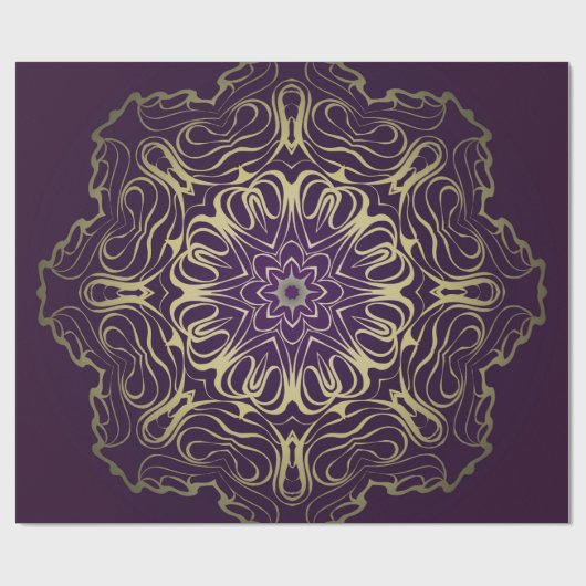 Blume runder Muster. Illustration. Valentine, B Geschenkpapier (Flach)