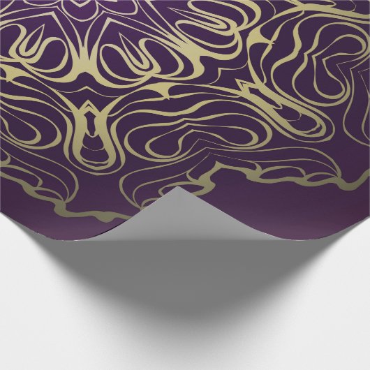 Blume runder Muster. Illustration. Valentine, B Geschenkpapier (Ecke)