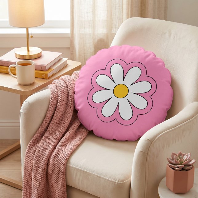 Blume Rundes Kissen (Von Creator hochgeladen)