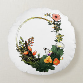 Blume Rundes Kissen