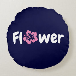 Blume Rundkissen Rundes Kissen