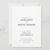 Blume rustikaler Wasserkoffer Das Datum Einladung (Rückseite)