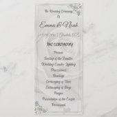 Blume Rustikales Dusty White Roses Flat Program Programm (Vorderseite)