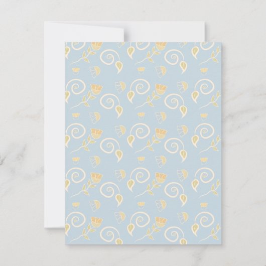 Blume Saatgut PackHand Save the Date gezogen (Rückseite)