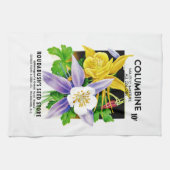 Blume-Saatgutverpackungsetikett Geschirrtuch (Horizontal)