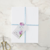 Blume Saffron Geschenkanhänger (Mit Garn)