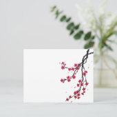 Blume Sakura blüht Feiertagspostkarte (Stehend Vorderseite)