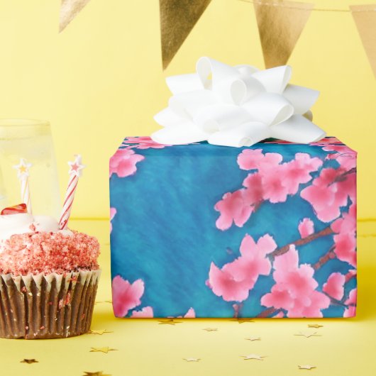 Blume Sakura Geschenkpapier (Geburtstagsparty)
