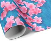 Blume Sakura Geschenkpapier (Rolleneckpunkt)