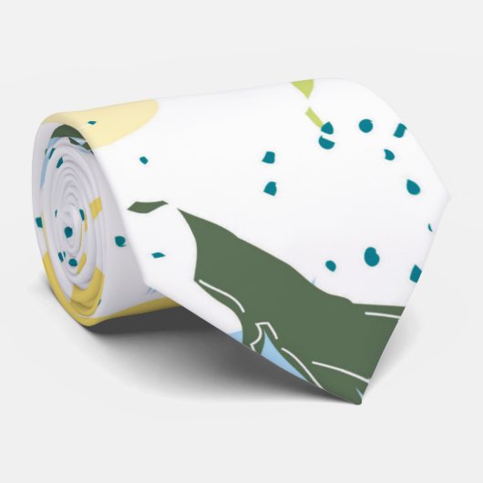 Blume Sakura Krawatte (Gerollt)