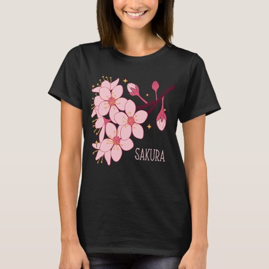 Blume Sakura Tree Hanami T-Shirt (Vorderseite)
