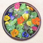 Blume Salad Party Untersetzer<br><div class="desc">Dieser Untersetzer ist mit einem Salat mit essbaren und nahrhaften Blume dekoriert. Macht eine schöne und gesunde Aussage!</div>