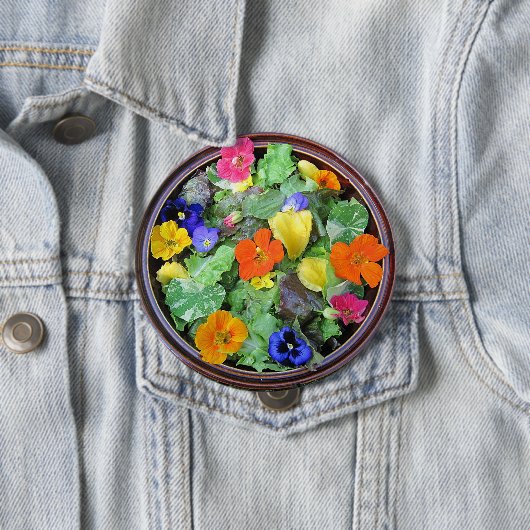Blume Salatschaltfläche Button (Beispiel)