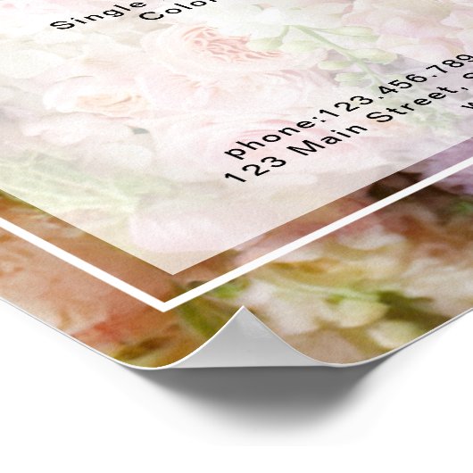 Blume Salon Preisliste, Salon, Preisliste Poster (Ecke)