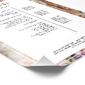 Blume Salon Price List Poster (Ecke)