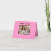 Blume Samen, glücklicher Frühling! Karte (Vorderseite)