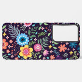 Blume Samsung Galaxy Hülle (Linke Seite)