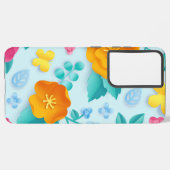 Blume Samsung Galaxy Hülle (Linke Seite)