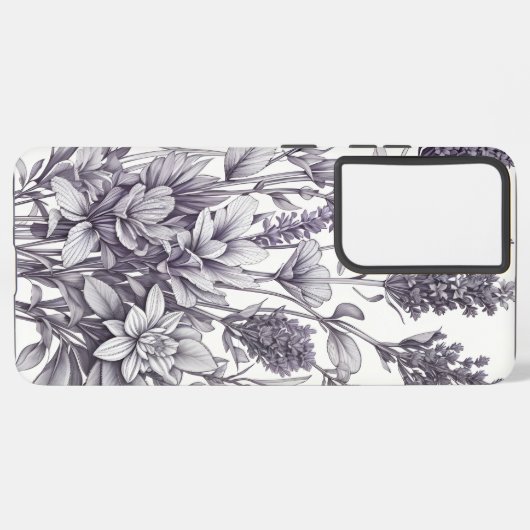 Blume Samsung Galaxy Hülle (Linke Seite)