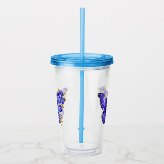 Blume Sapphire Butterfly Acryltrinkbecher (Rechts)