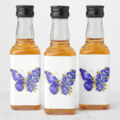 Blume Sapphire Butterfly Alkoholflaschenetikett (Flaschen)