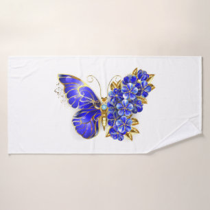 Blume Sapphire Butterfly Badehandtuch
