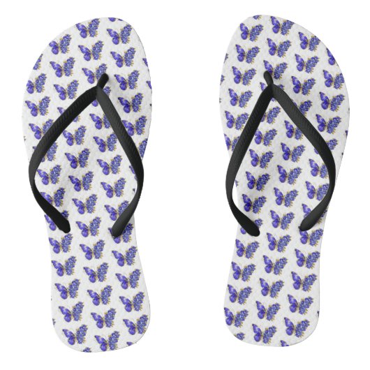 Blume Sapphire Butterfly Badesandalen (Fußbett)