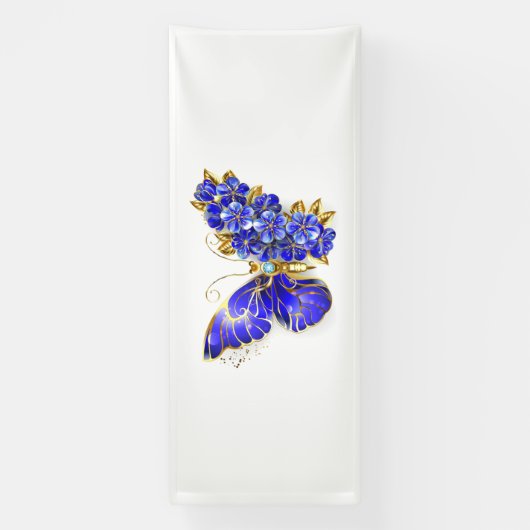 Blume Sapphire Butterfly Banner (Vertikal)