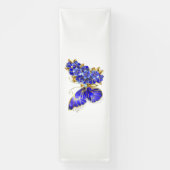 Blume Sapphire Butterfly Banner (Vertikal)