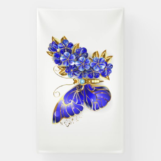 Blume Sapphire Butterfly Banner (Vertikal)