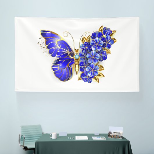 Blume Sapphire Butterfly Banner (Messe)