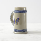 Blume Sapphire Butterfly Bierglas (Vorderseite Links)