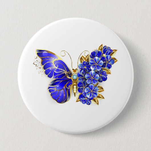 Blume Sapphire Butterfly Button (Vorderseite)