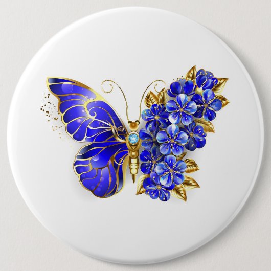 Blume Sapphire Butterfly Button (Vorderseite)
