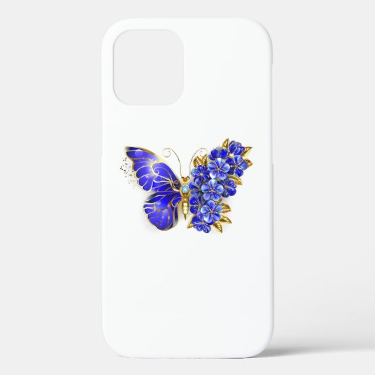 Blume Sapphire Butterfly Case-Mate iPhone Hülle (Rückseite)