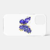 Blume Sapphire Butterfly Case-Mate iPhone Hülle (Rückseite (Horizontal))