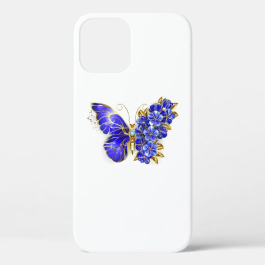 Blume Sapphire Butterfly Case-Mate iPhone Hülle (Rückseite)