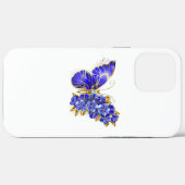 Blume Sapphire Butterfly Case-Mate iPhone Hülle (Rückseite (Horizontal))