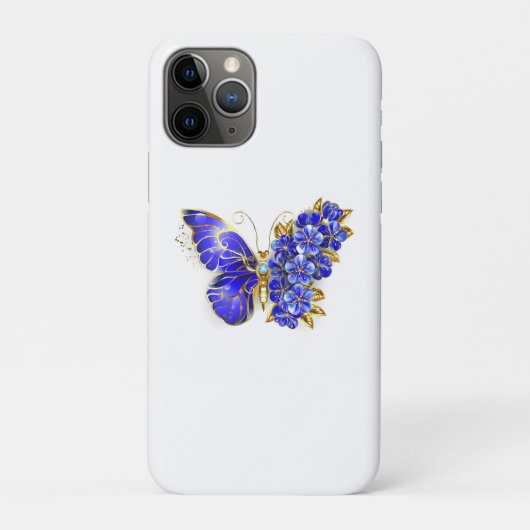 Blume Sapphire Butterfly Case-Mate iPhone Hülle (Rückseite)