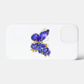 Blume Sapphire Butterfly Case-Mate iPhone Hülle (Rückseite (Horizontal))