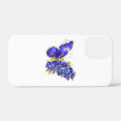 Blume Sapphire Butterfly Case-Mate iPhone Hülle (Rückseite (Horizontal))