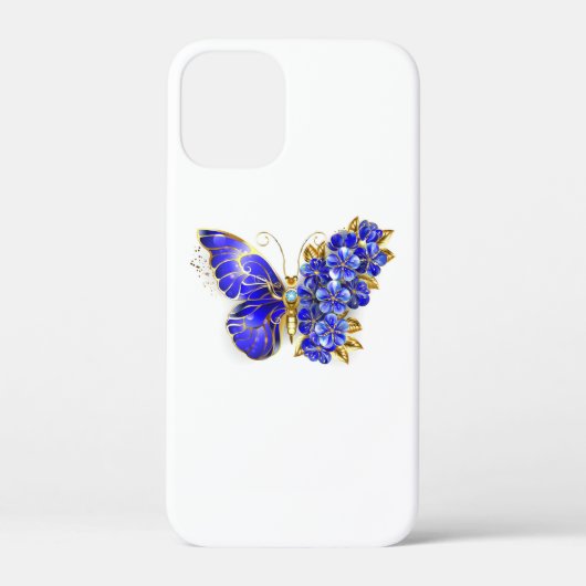 Blume Sapphire Butterfly Case-Mate iPhone Hülle (Rückseite)