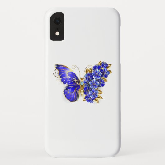 Blume Sapphire Butterfly Case-Mate iPhone Hülle (Rückseite)