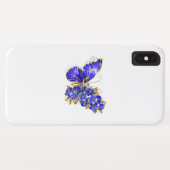 Blume Sapphire Butterfly Case-Mate iPhone Hülle (Rückseite (Horizontal))