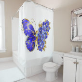 Blume Sapphire Butterfly Duschvorhang (Beispiel)